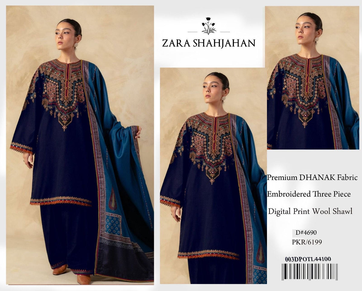 ZARA-SHAJAHAN
dhanak embroidered sequence unstitched 3pc