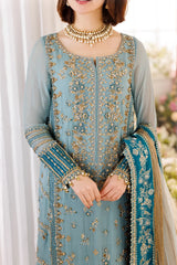 Charizma EMBROIDERED CHIFFON UNSTITCHED 3PC SET | KPA0050