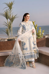 ANEELA'S CHIKENKARI EMBROIDERED UNSTITCHED 3PC SUIT | KPA0132