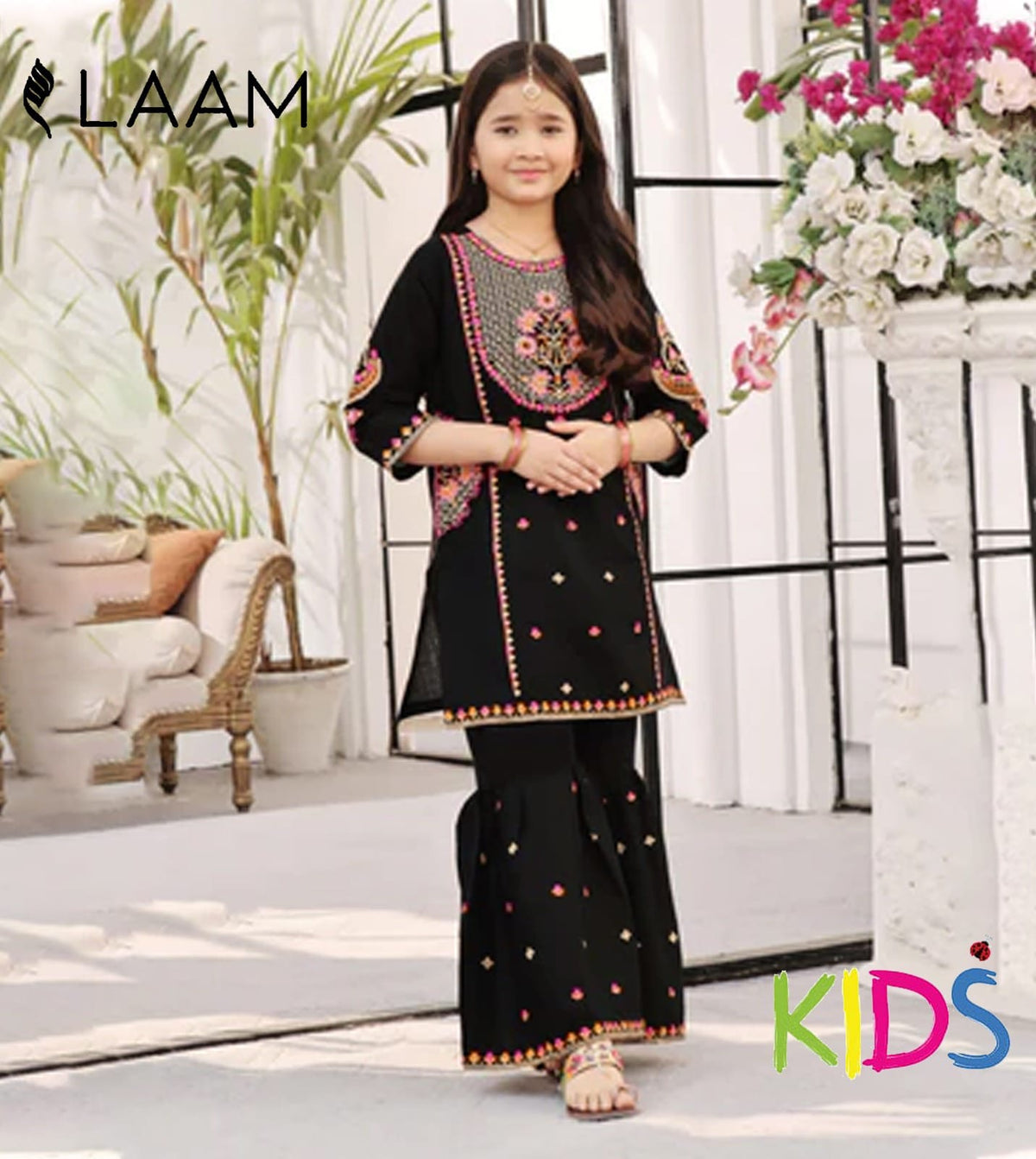 BRAND: LAAM embroidered cotton luxury unstitched 3pc
