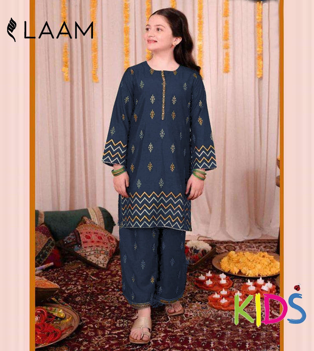 BRAND: LAAM embroidered cotton luxury unstitched 3pc
