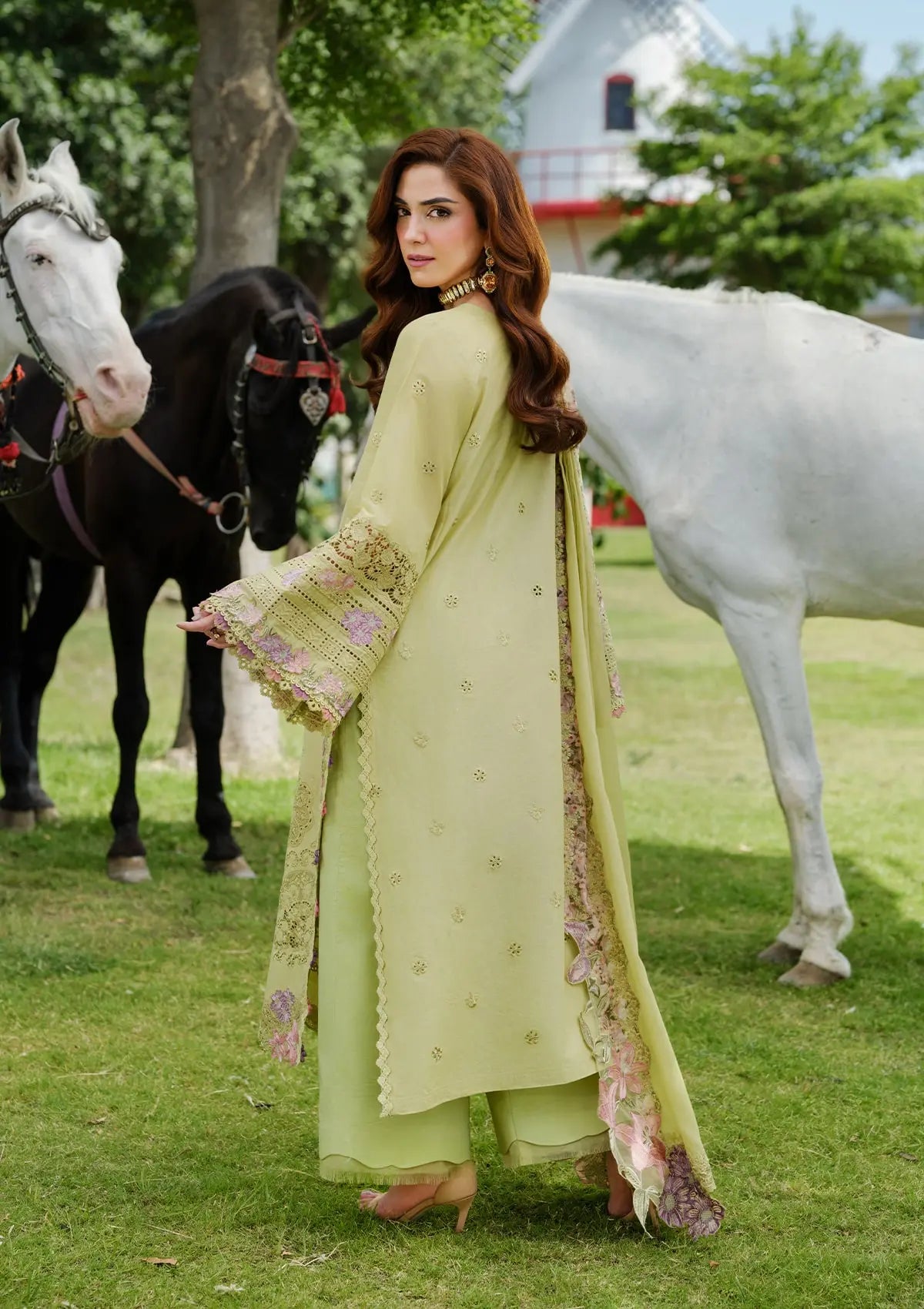 ELAF LAWN HEAVY EMBROIDERED UNSTITCHED 3PC SUIT | KPA0133
