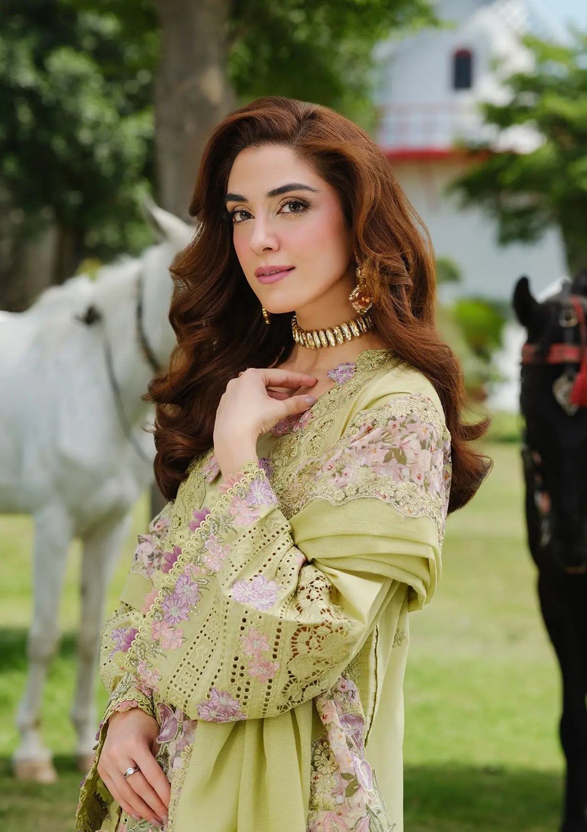 ELAF LAWN HEAVY EMBROIDERED UNSTITCHED 3PC SUIT | KPA0133