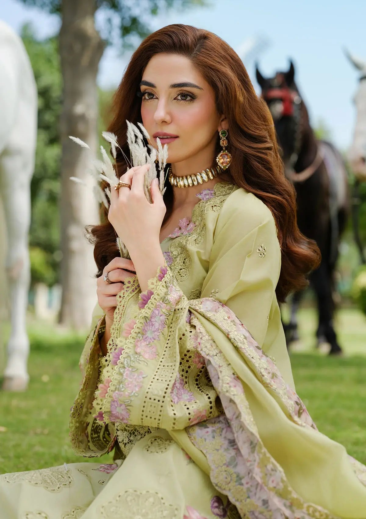 ELAF LAWN HEAVY EMBROIDERED UNSTITCHED 3PC SUIT | KPA0133