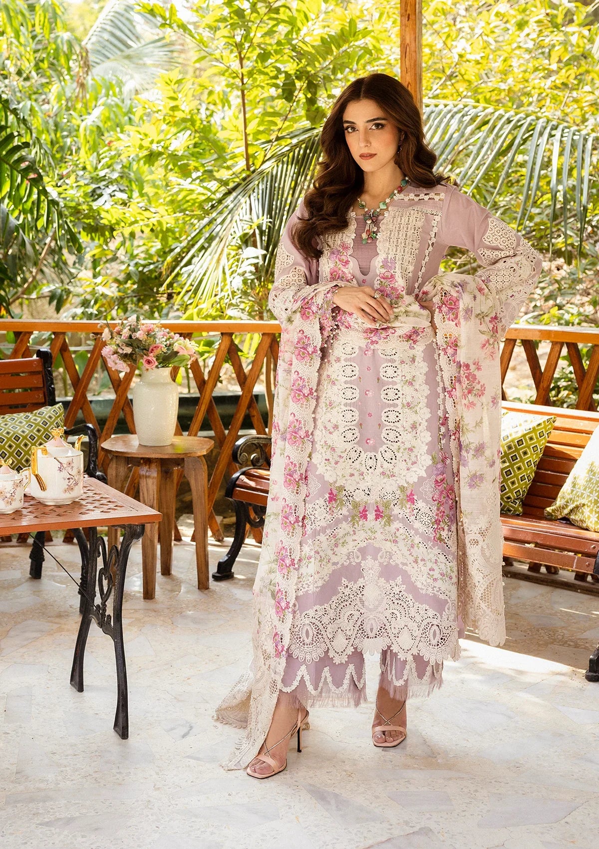 ELAF MAYA CHIKENKARI EMBROIDERED UNSTITCHED 3PC SUIT | KPA0131