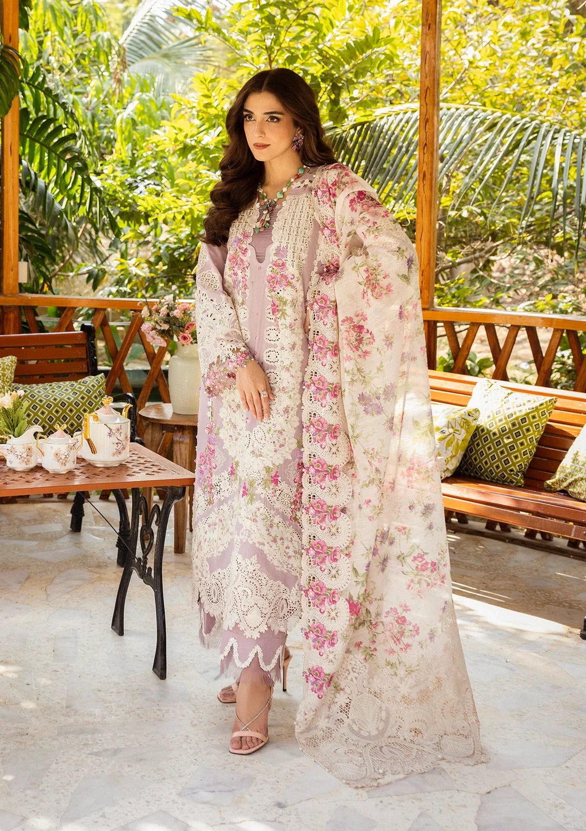 ELAF MAYA CHIKENKARI EMBROIDERED UNSTITCHED 3PC SUIT | KPA0131