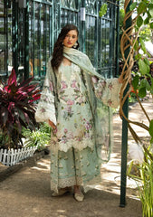ELAAF PRINTED EMBROIDERED UNSTICHED 3PC SUIT | KPA0099
