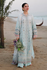 QALAMKAR CHIKENKARI EMBROIDERED UNSTITCHED 3PC SUIT | KPA0130