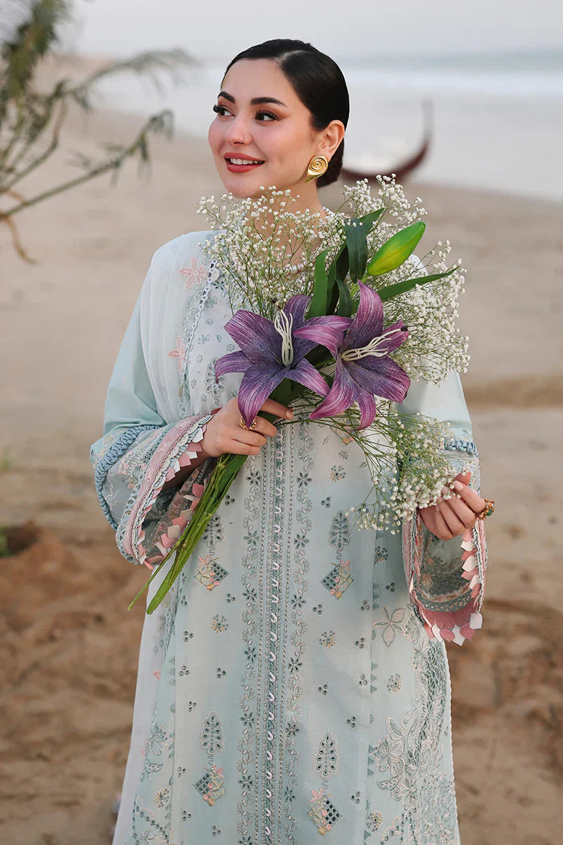 QALAMKAR CHIKENKARI EMBROIDERED UNSTITCHED 3PC SUIT | KPA0130