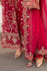 Maria B CHEFFON EMBROIDERED UNSTITCHED 3PC MAXI | KPA0096
