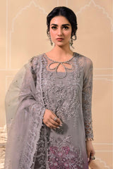 MARIA.B EMBROIDERED UNSTICHED 3 PC SUIT | KPA0077