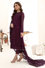 ZARIF CHIFFON EMBROIDERED UNSTITCHED 3PC SUIT | KPA0072