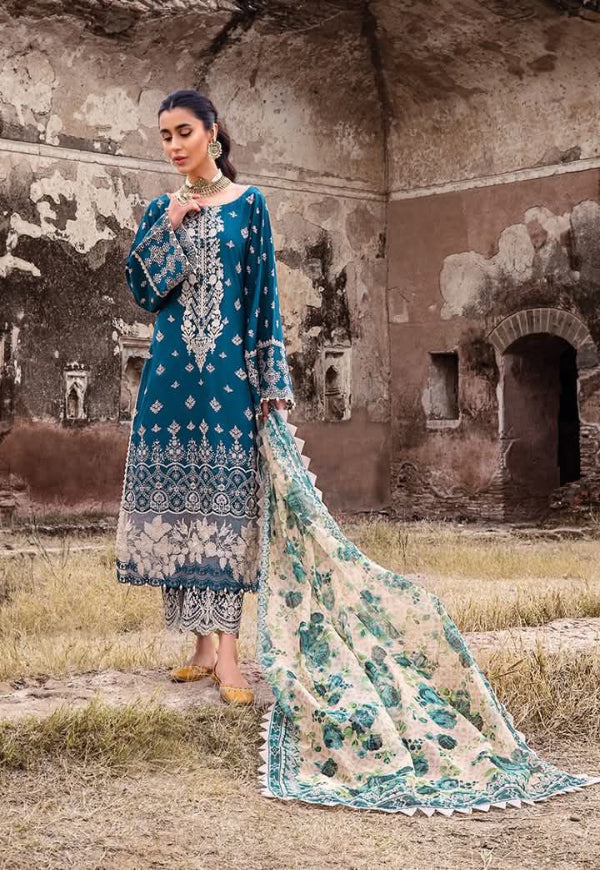 ZAINAB CHOTANI chikankari lawn embroidered dawat jora unstitced 3pc ✓