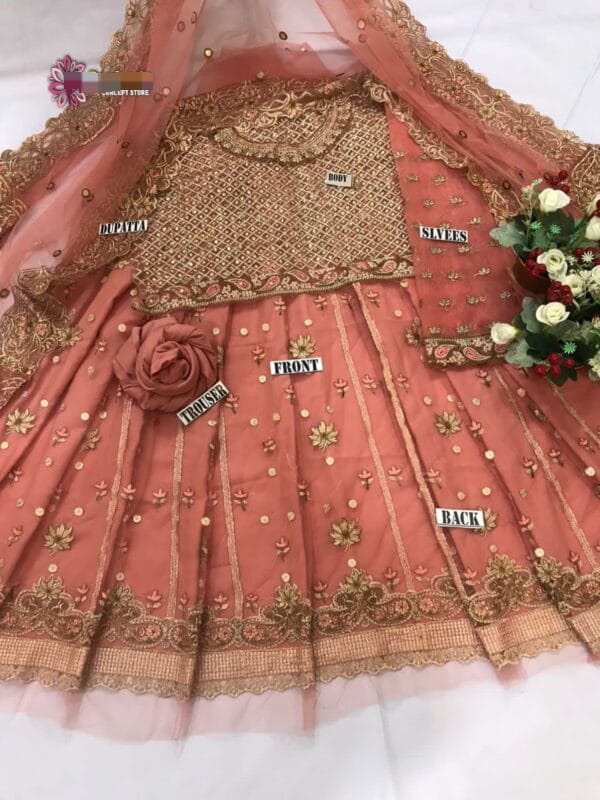 SOBIA NAZIR WEDDING NET UNSTICHED 3PC