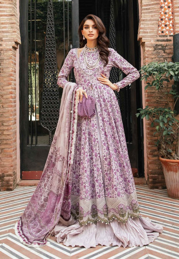 MARIA.B  Unstitched Printed Suit | MPT-2207-B 3pc