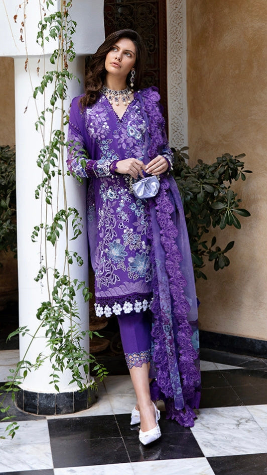 MUSHQ cotton chikankari embroidered eid jora unstitced 3pc✓