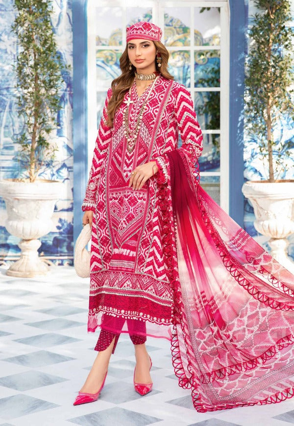 MARIA.B  Unstitched Printed Suit | MPT-2208-A 3pc