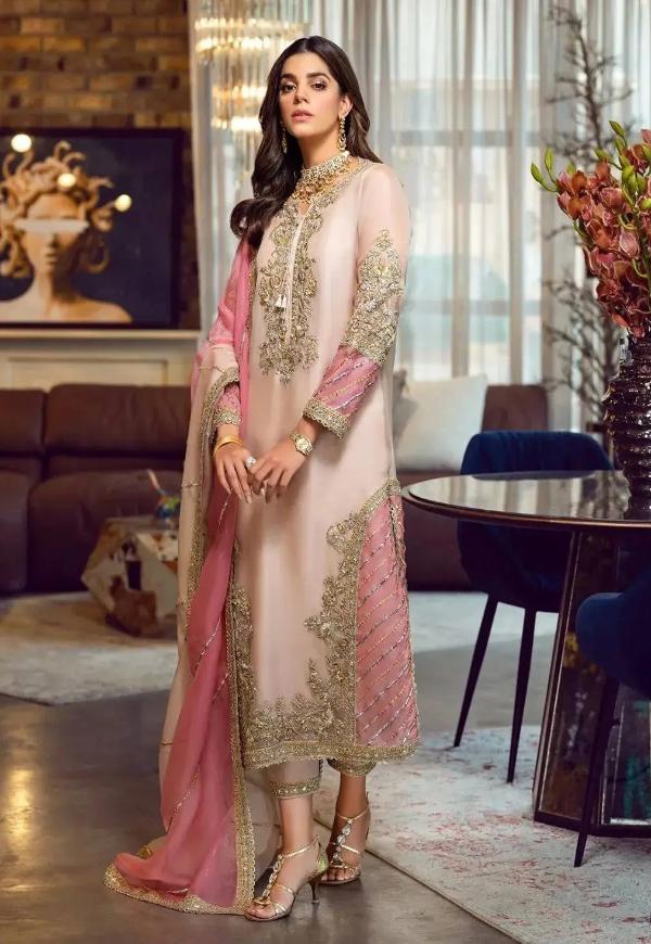 SARA ROHAIL ASGHAR ORGANZA EMBROIDERED UNSTITCHED 3PC