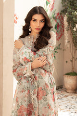 VANIYA EMBROIDERED PRINTED UNSTICHTED 3PC SUIT | KPA0098